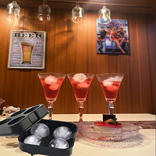 Molde para cubos de hielo esféricos de silicona KAIDEE 2 pcs miniatura 3
