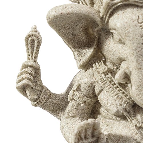Estatua de Elefante de Resina Natural 10x9x13 cm miniatura 4