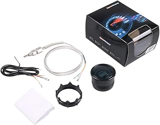 Medidor de escape de 52 mm LED para coche, medidor de temperatura de escape de repuesto para 12 voltios
