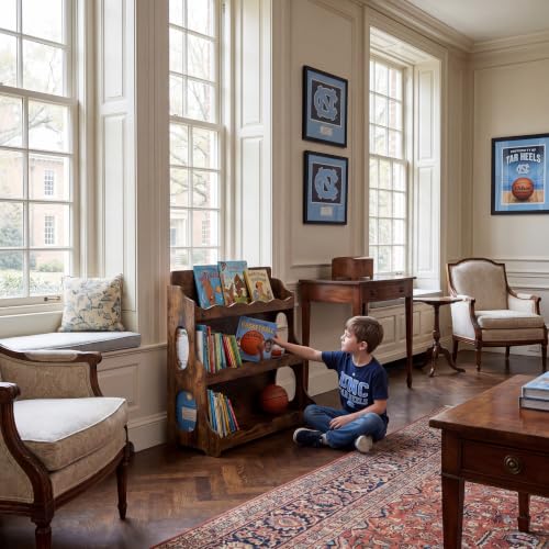Image of Wood Kids Bookshelf,Heat-treatedWood GrainPattern