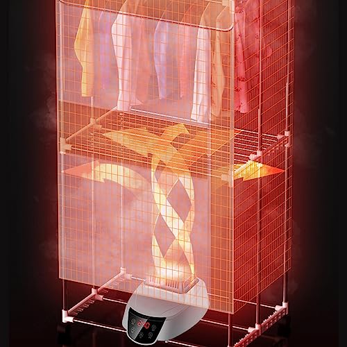 Elektrische droger, sneldrogende multi-speed wasdroger elektrisch binnen, opvouwbare energiebesparing verwarmde luchtdrogers kleding indoor regenachtig weer, blauw - Image 8