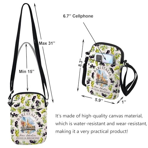 Bari Italy Crossbody Bag Puglia Region Italy Southern Italy Shoulder Bag Bari Cityscape Crarry On Bag Bari Appreciation Gift2