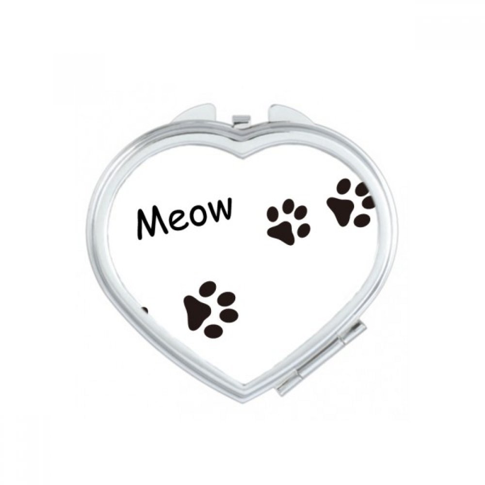 Miroir de maquillage compact chat noir idéal dans le sac à main pour le bureau et les sorties