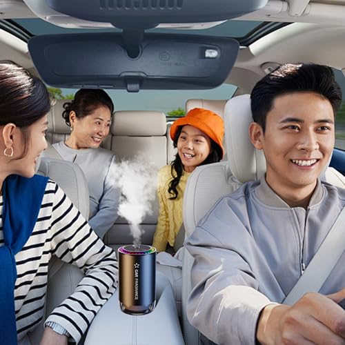 Image of Car Diffuser, Smart Car Air Freshener, Essential Oil Diffuser with a 50ml Cologne Perfume Lasts 4 Months, Smart on /Off, 3 Concentration Modes, Car Accessories for Woman&Men, Diffusers for Home, Car
