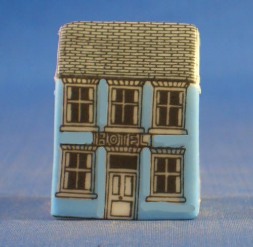 Porcelain China Collectable Thimble - Miniature House Shape - Hotel