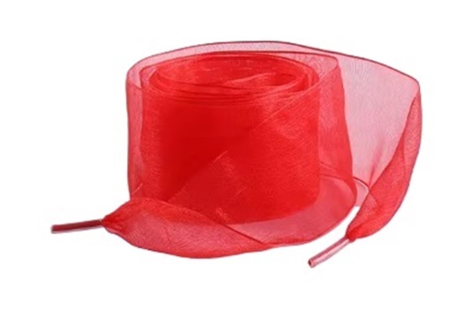 Cordones, Cordones Anchos de Organza for Zapatos, Cordones con Lazo for Mujer, Cinta Plana satén Seda, Zapatillas Lona, ​​Cordones for Deportivos(Red,120cm)