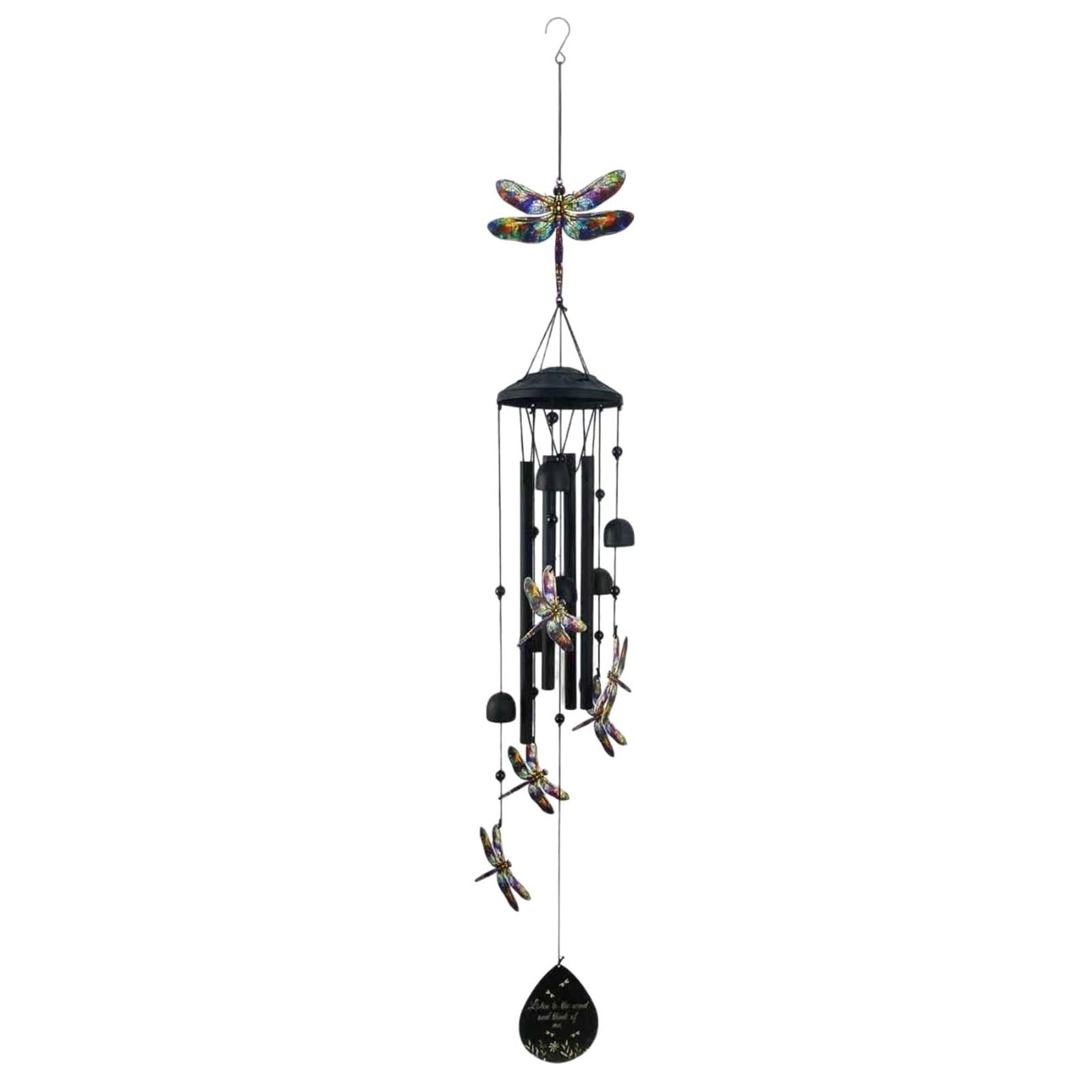 Handcrafted Dragonflies Wind Chimes Dragonflies Suncatchers Balcony Hanging Ornaments Home Decoration Craft Outdoor Hanging Ornament
