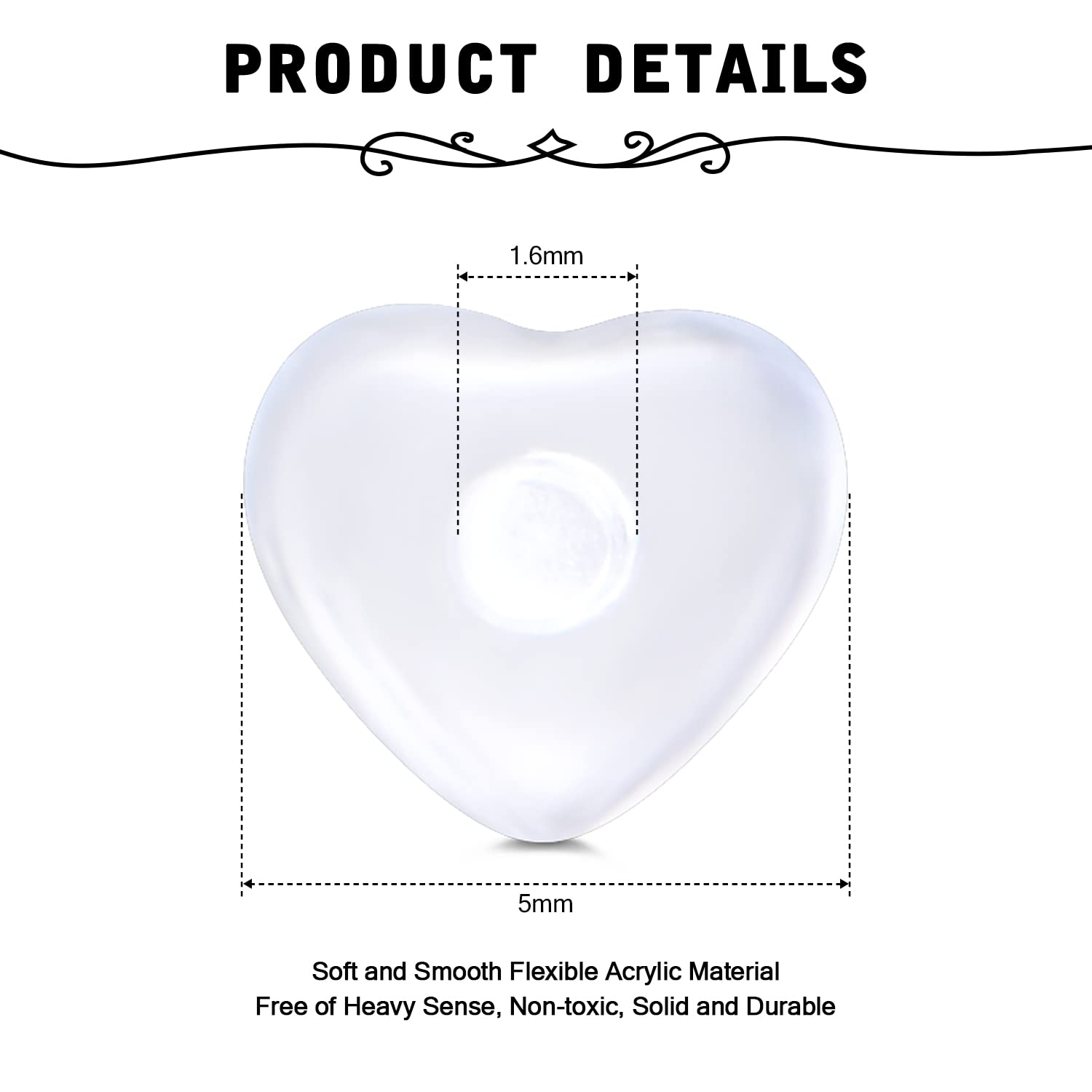 Briana Williams Zungenpiercing Brustwarzenpiercing Chirurgenstahl 14G Piercing Barbell Silber 12/14/16/18/20mm Stablänge - 3