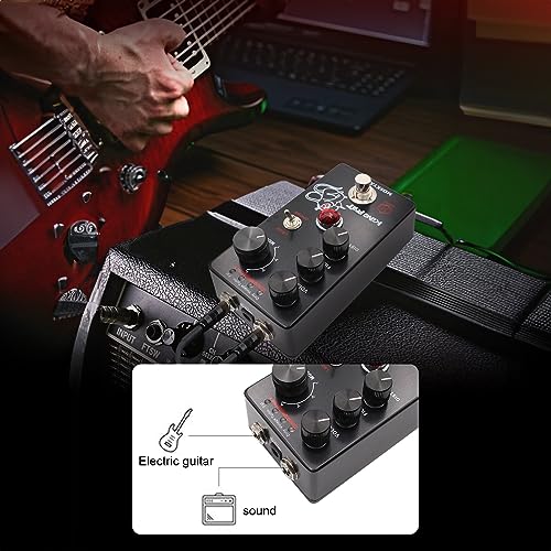 Jemora Fuzz Distortion Pédale d’effet Guitare Commutateur 4 Modes et Commandes de Volume/Filtre/Distorsion Compact Portable Digital Distortion Guitar Effect Processor Effect Processor for - Les Beatles, Paul McCartney, John Lennon, RIngo Starr, George Harrison Jemora Fuzz Distortion Pédale d'effet Guitare Commutateur 4 Modes et Commandes de Volume/Filtre/Distorsion Compact Portable Digital Distortion Guitar Effect Processor Effect Processor for – Image 6