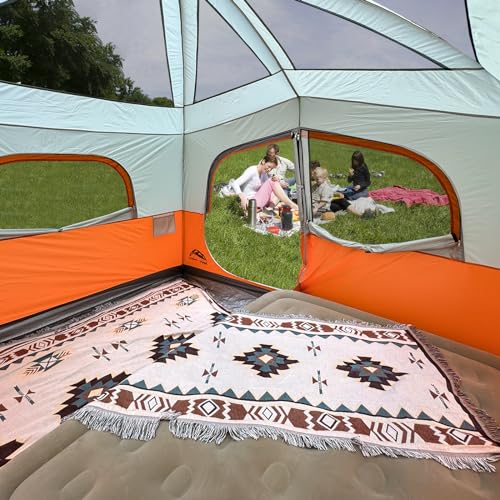 Happy Travel 6 Person Tents for Camping, Waterproof Cabin Tent with Rainfly - image 7