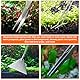 VGECEE 4 Stück Aquarium Aquascaping Tools Aquarium Pflanzenwerkzeuge Edelstahl Aquarium Pinzette Schere Spachtel Werkzeug Set Aquarium Reinigungsset für Wasserpflanzen Trimmen Aquascaping Reinigungs