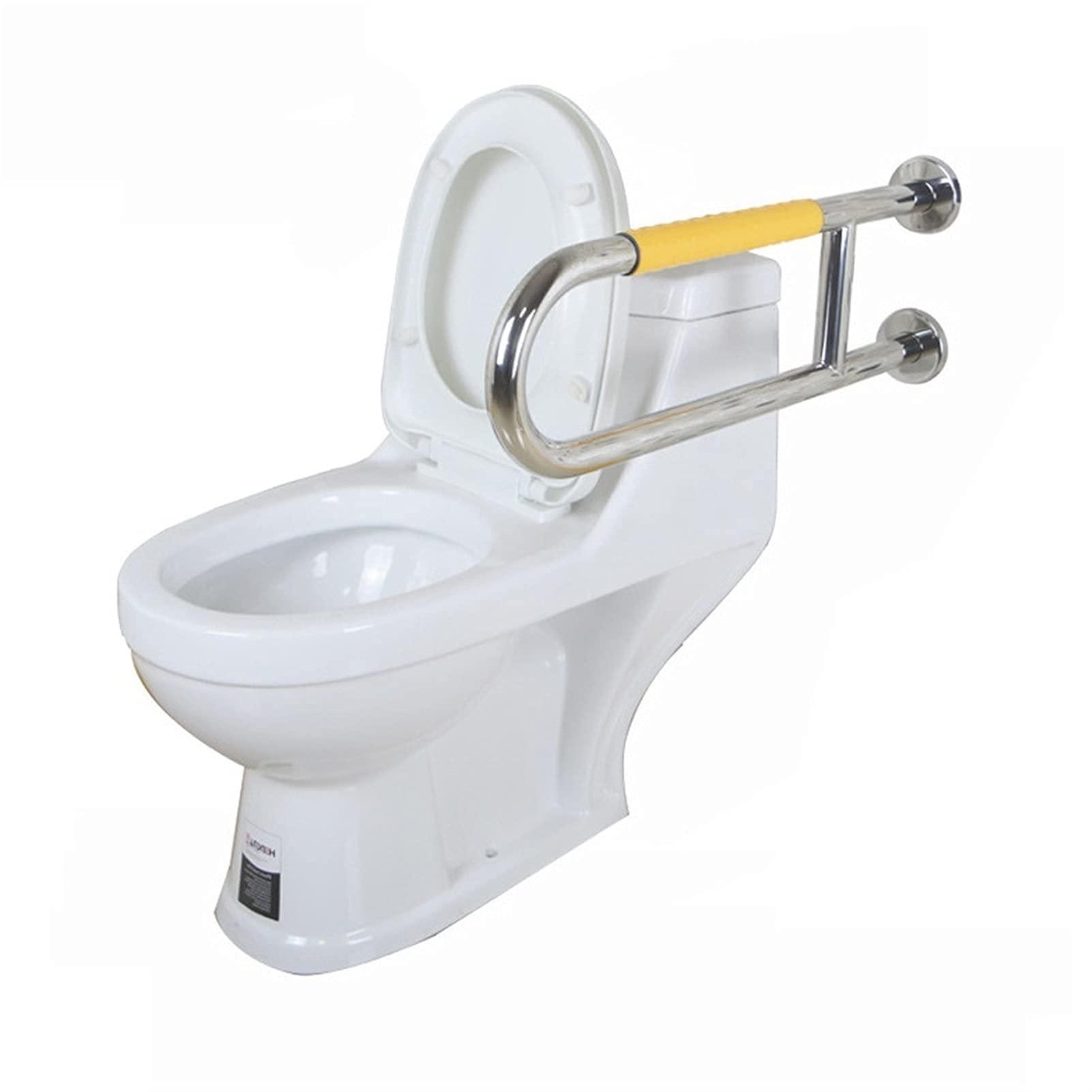 Uchwyt bezpieczeństwa pod prysznic 61 cm stal nierdzewna bez barier + ABS bezpieczeństwo łazienkowe antypoślizgowe poręcze w kształcie litery U poręcze toaletowe uchwyty prysznicowe dla osób starszych