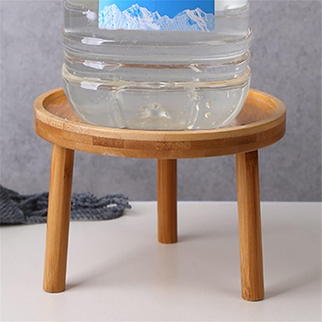 2 Pc Wooden Plant Stand Flower Pot Base Holder Stool High Stool Balcony Succulent Round Flower Shelf