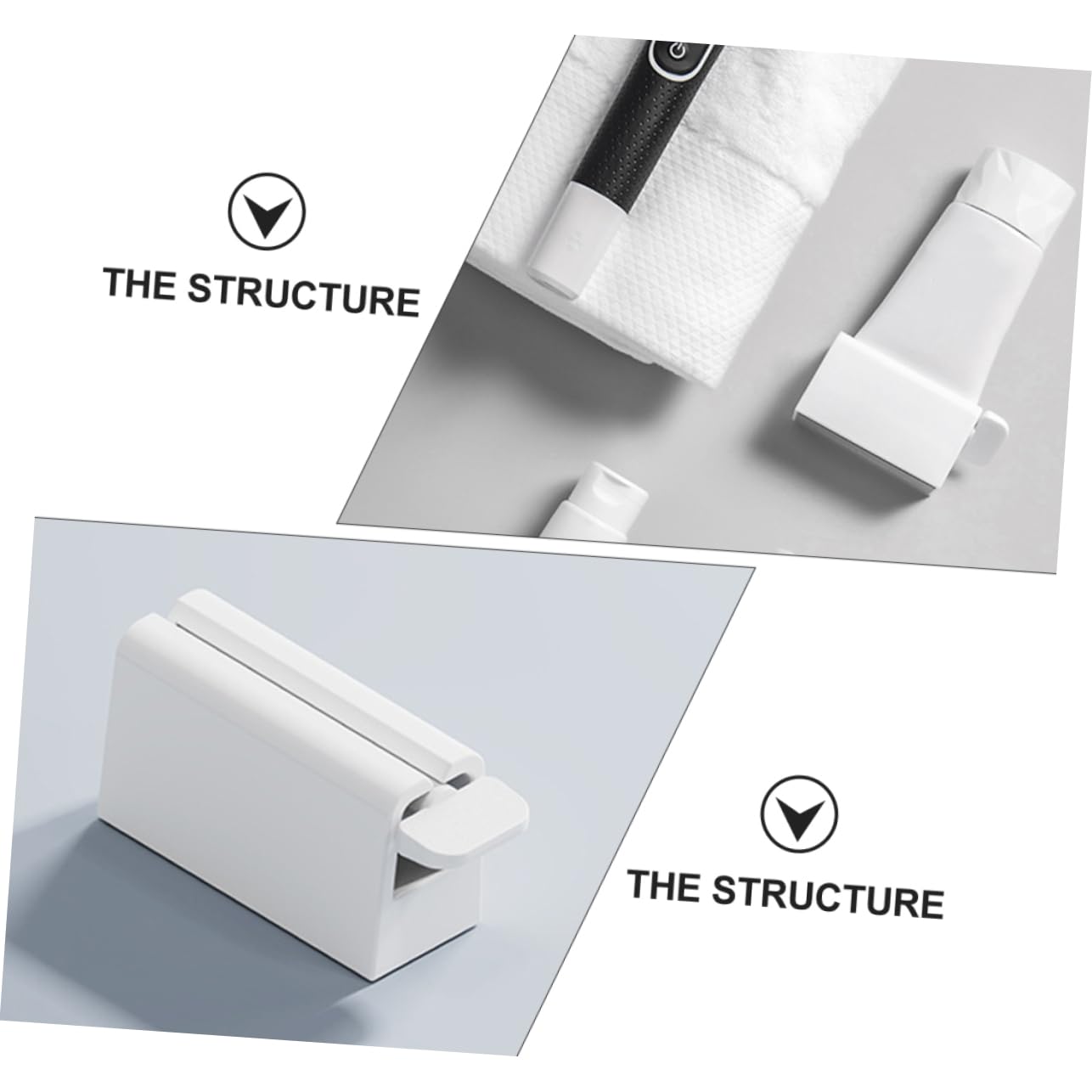 GARVALON Othpaste Tube Squeezer Dispenser Automatic Toothpaste Pump Easy to Clean Operate