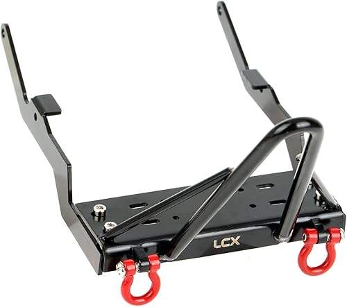 Miniatura 7 de LCX Racing 110th RC Crawler Car CNC mecanizado metal parachoques delantero para Axial Capra Unlimited Trail Buggy UTB10, actualizaciones piezas