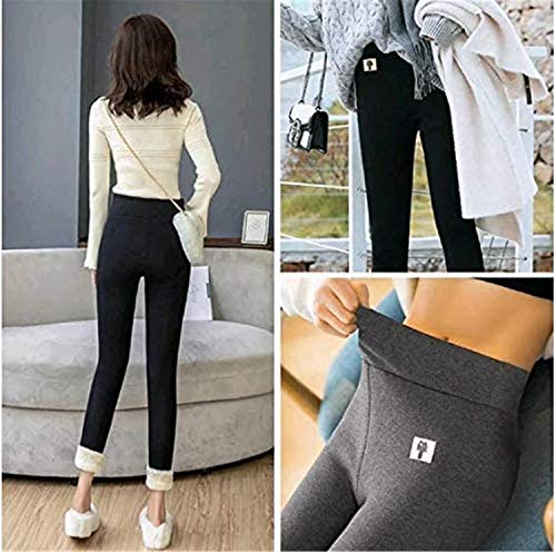 Leggings Termici Invernali Donna Foderati in Pile