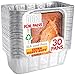 DOBI [30 Pack - 2 LB.] Loaf Pans - Disposable Aluminum Foil Bread Pans, Standard Size - 8.5" X 4.5" X 2.5". Favorite Bread Tin Size for Homemade Cakes & Breads. Compatible w/ Roadpro Portable Stove