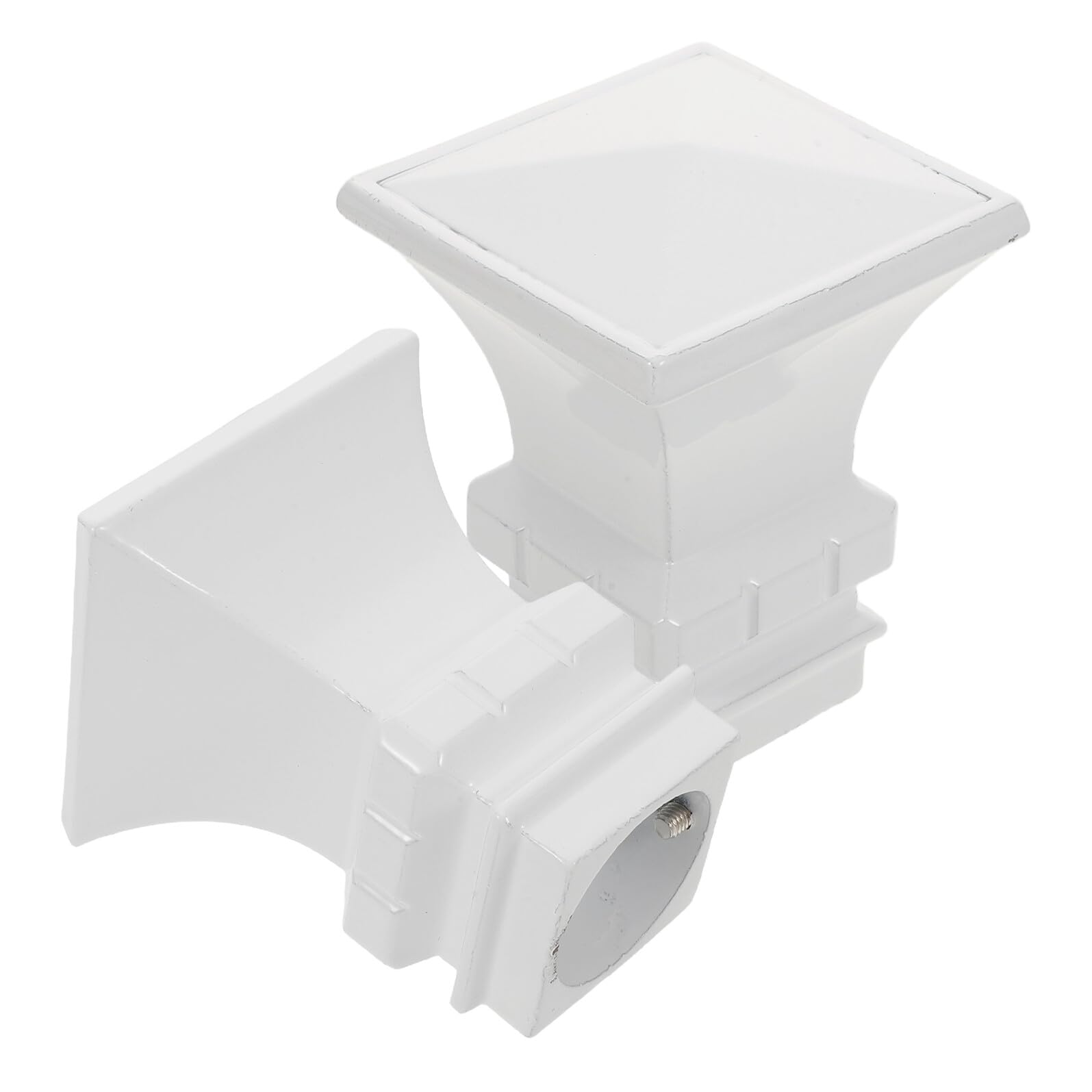 Terminali Quadrati per Aste per Tende in Metallo Spessi Set da 2 Pezzi estremità Decorative Resistenti per Bastoni Tende da Finestra Adatti per Ambienti Interni