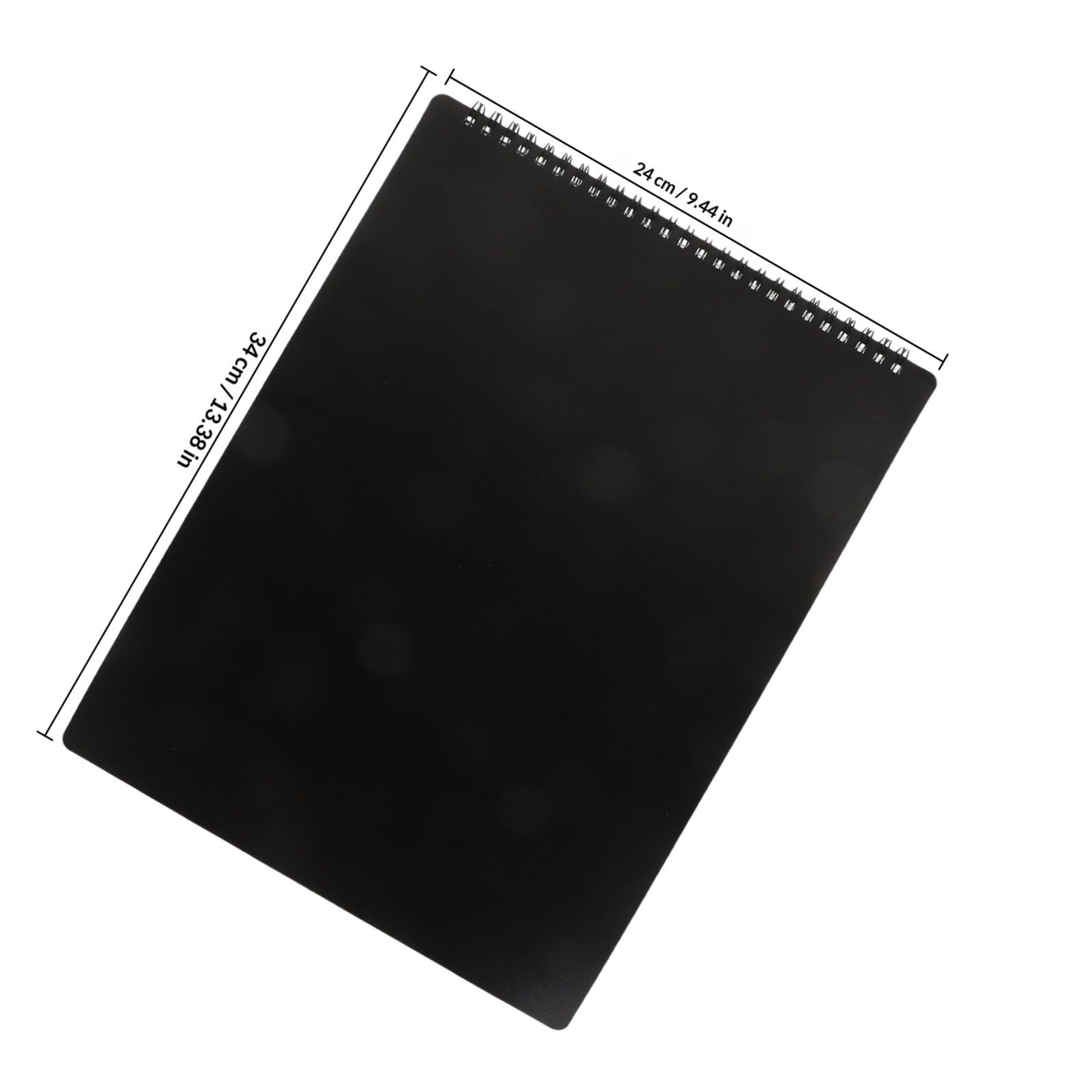 YARNOW Cartella per Spartiti A4 Orizzontale Nera, Raccoglitore Flip per Spartiti di Clarinetto, Tromba e Lira, Organizzatore Pieghevole per Canto a Voci e Banda Musicale