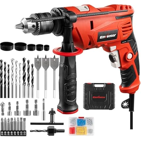 Enventor 900W Hammer Drill with Accessories Cover