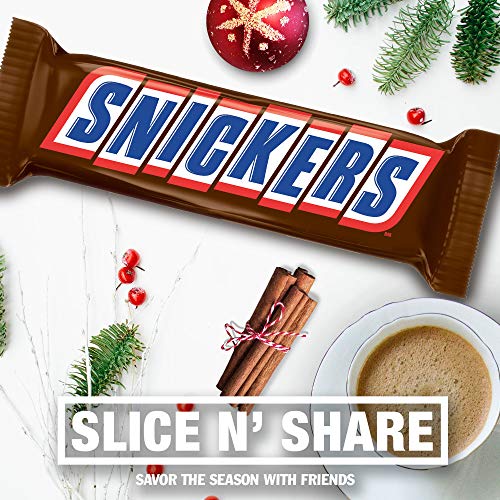 Snickers Slice N' Share Size Giant Candy Bar Chocolate Gift & Chocolate Stocking Stuffer, 1 Lb #TOP4