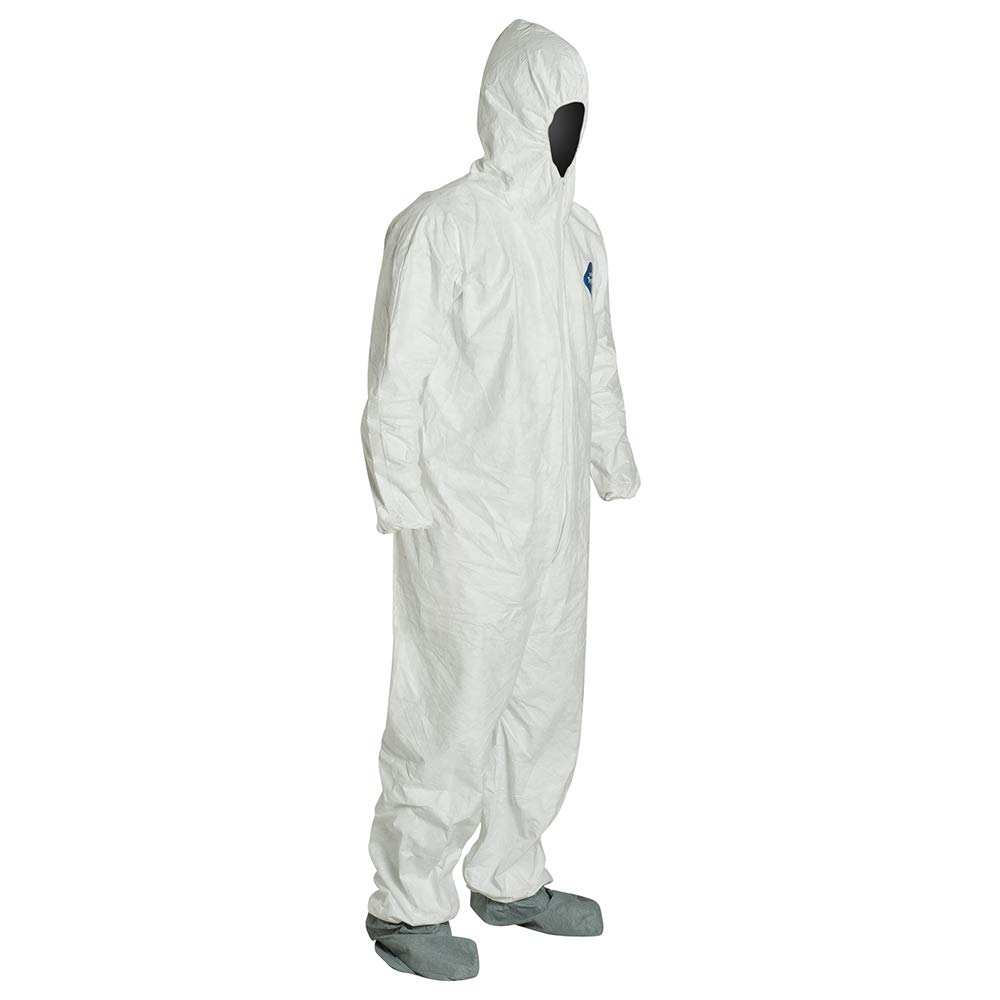 DuPont DUPTY122SXL Tyvek Elastic-Cuff Hooded Coveralls with