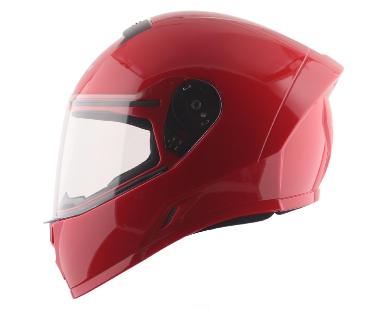 Vega Ranger Full Face Riding Helmet with Lightweight Shell, Comfortable Liner, Shock-Absorbing Interior, Ventilated Design, Aerodynamic Build, and Modern Red Styling Red M-image-41