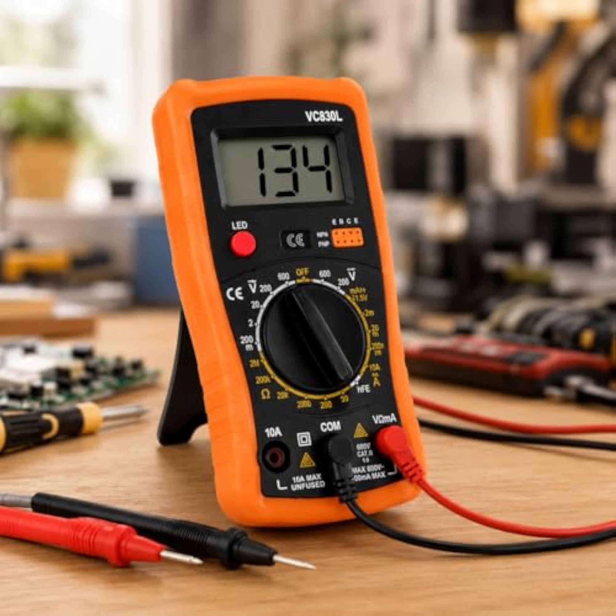 Digital Multimeter for Electronics, AC DC Clamp Meter
