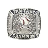 TUOYU Fantasy Baseball Championship Rings Trophy(With Paper Box,11)