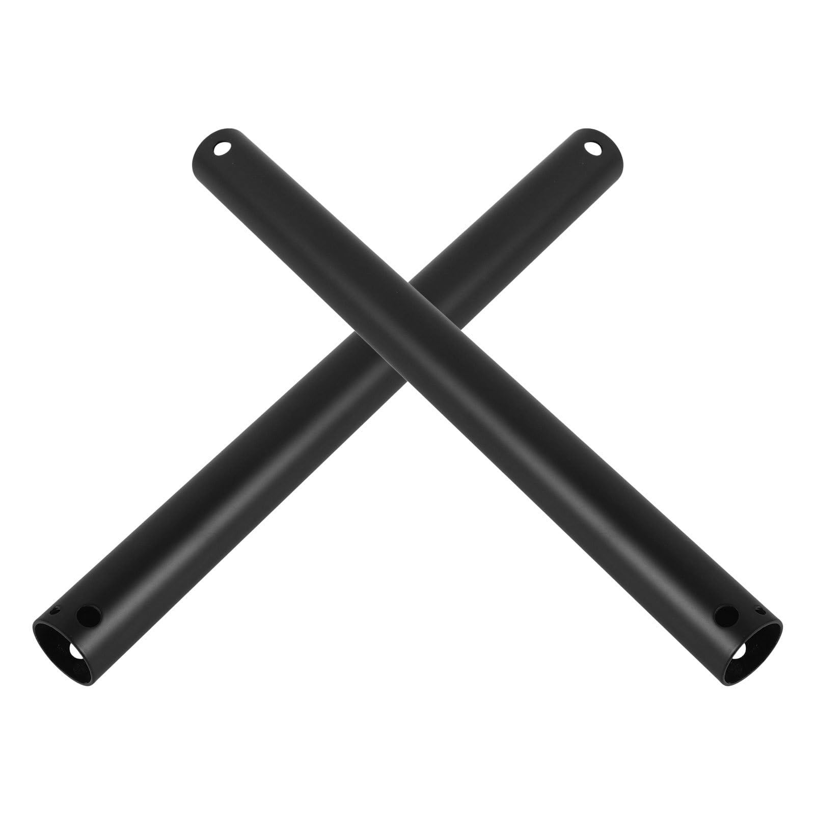 Tiges de suspension noires 50 cm lot de 2 pour ventilateur de plafond