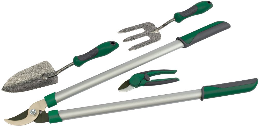Outils de jardinage Draper 14317 pack de quatre pièces avec sécateur