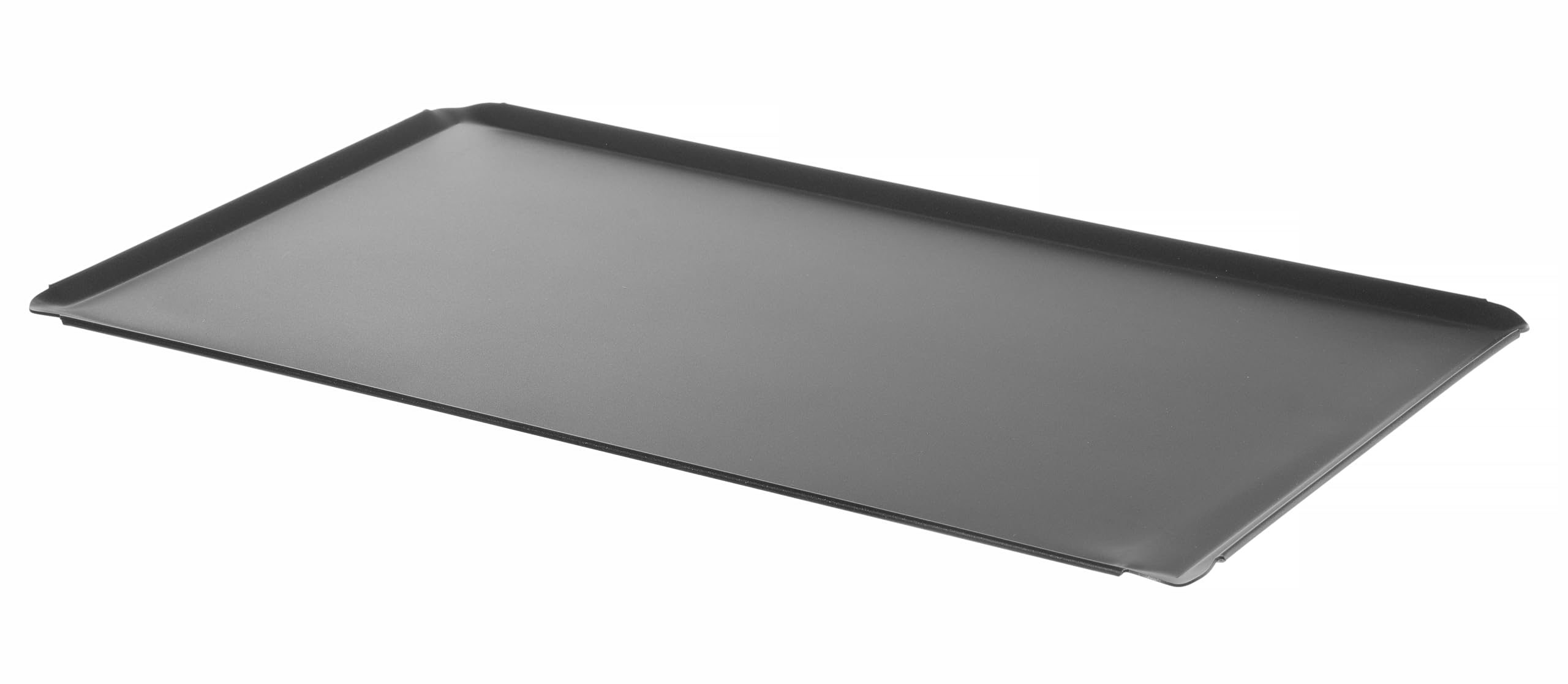 HENDI Plaque à griller GN 1/1, CONVECTOMAT, plaque de barbecue, bord étroit, plateau plat de grillage, de cuisson, de four, revêtement antiadhésif PTFE, jusqu'à 200°C, 530x325x(H)10mm, aluminium