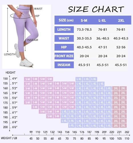 BLONGW 3 Pack Capri 3/4 Length Leggings for Women,High Waisted Cropped Leggings Soft Sport Trousers with Pockets for Workout Gym Yoga Fitness Running - Image 6