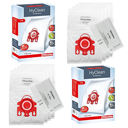 2 X Miele FJM HyClean 3D Efficiency Dustbags for Compact, S700, S4000 and S6000 Series Second Image