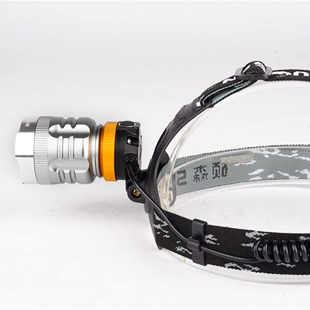 Latarka czołowa czołówka， Latarka czołowa LED LED Outdoor o dużym zasięgu, akumulatorowa, 3000, do noszenia na głowie, latarka T6, nocna, do łowienia ryżu, lampa czołowa, lampa górnicza