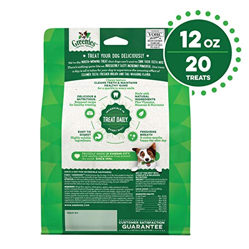 GREENIES Original Petite Natural Dental Care Dog Treats, 12 oz. Pack (20 Treats) - Image 2