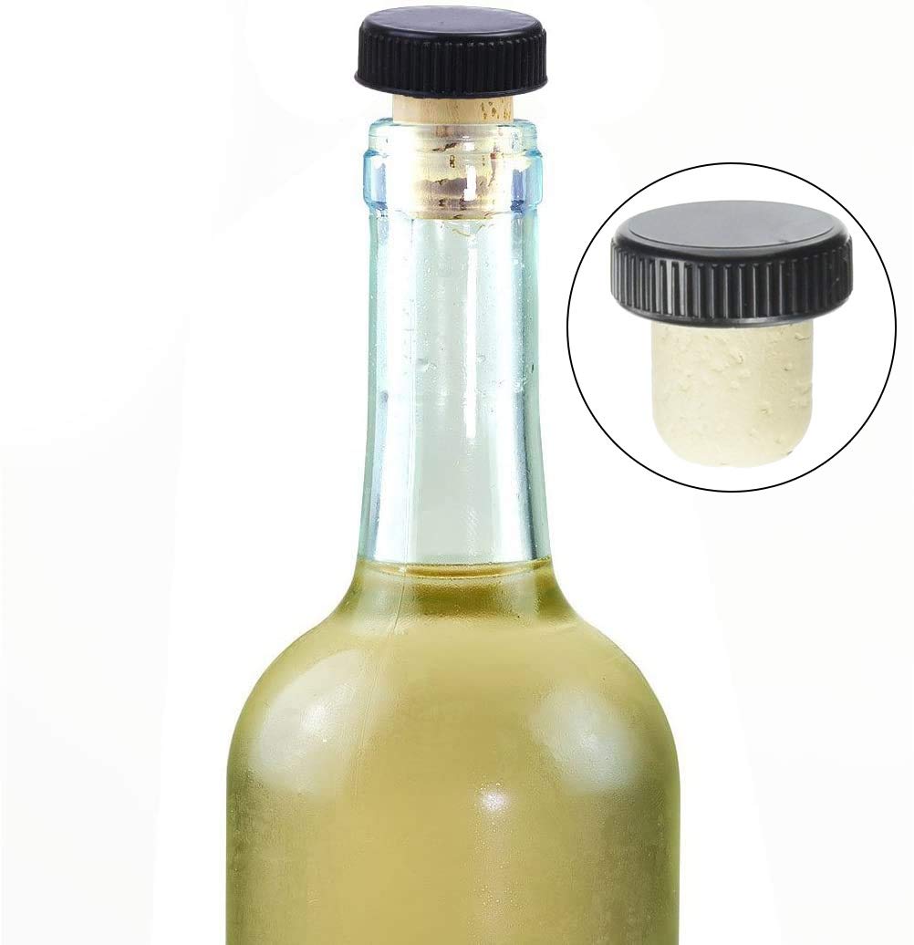 Bouchons à Vin En Liège Naturel Inheming - Forme De T - Lot De 10 - Réutilisables Pour Vin, Bière, Champagne