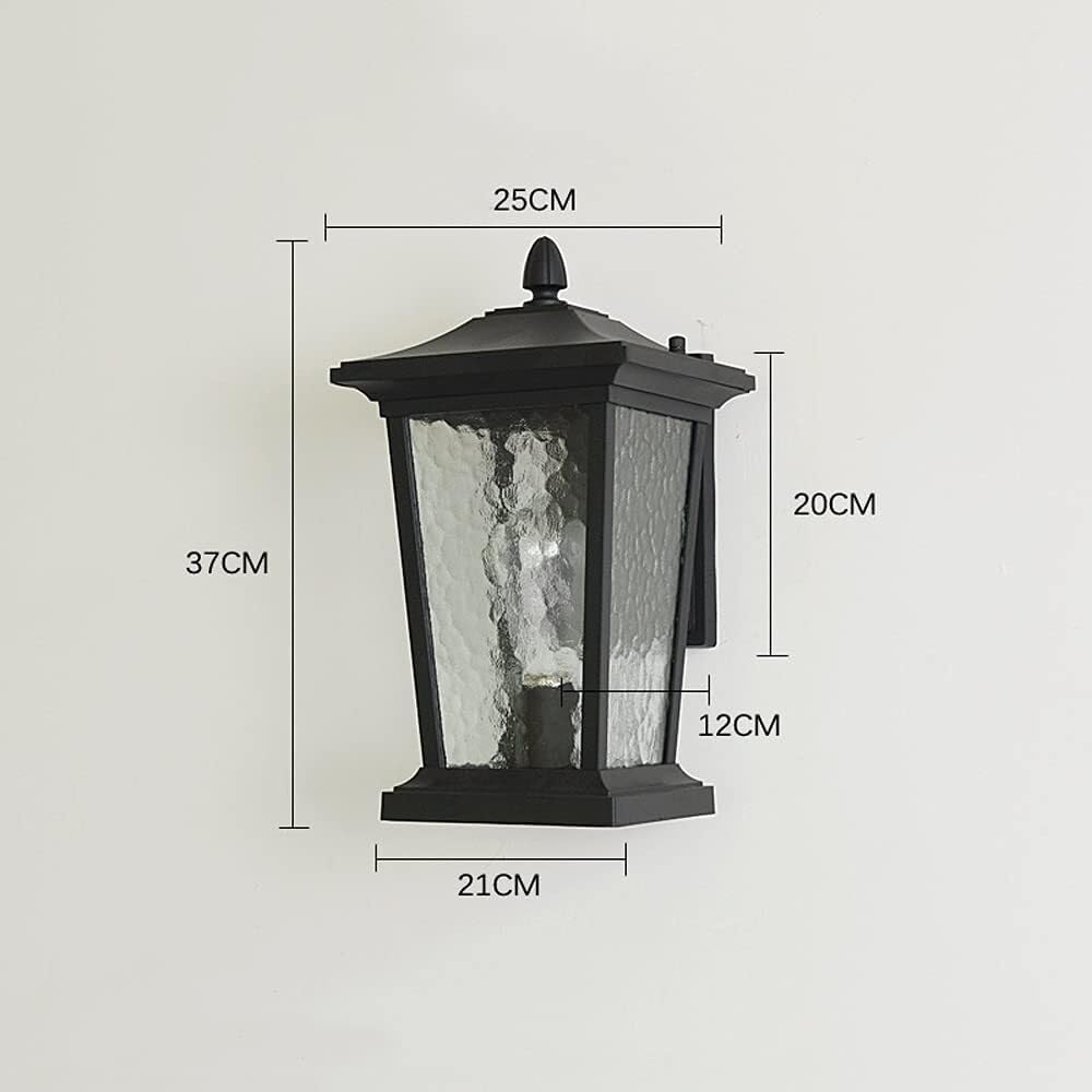 Lampa Ogrodowa,Lampy Wodoodporna Zewnętrzna Lampa Ścienna Aluminiowa Zewnętrzna Lampa Ścienna E27 Ogrodowa Lampa Ścienna Na Balkon, Ścieżkę, Podwórko, Patio Oprawa Ogrodowa(A)