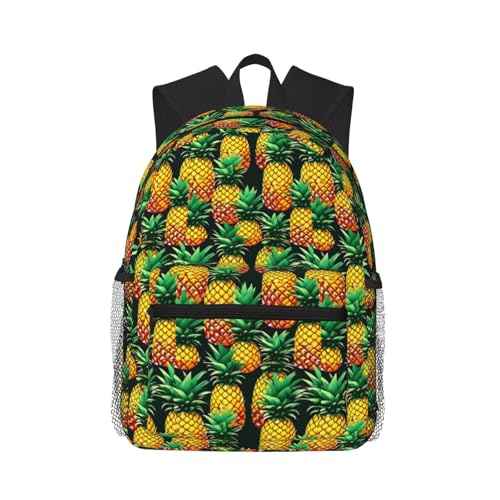Mochila ligera informal unisex con estampado tropical resistente al agua