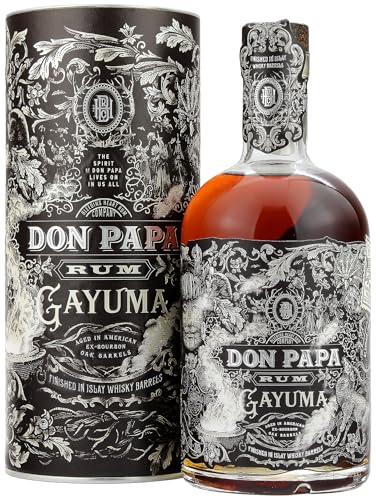 Don Papa Rum Gayuma 0,7L (40% Vol) Rhum Ron aged in american es-bourbon oak Barrels + Geschenkbox