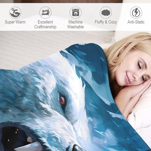 Couverture ours polaire douce et chaude pour cocooning sur canapé