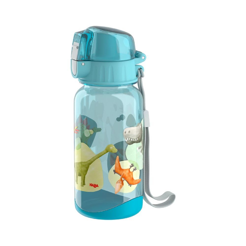 HABA Gourde Dinos avec bouchon hermétique incassable bouteille eau enfant