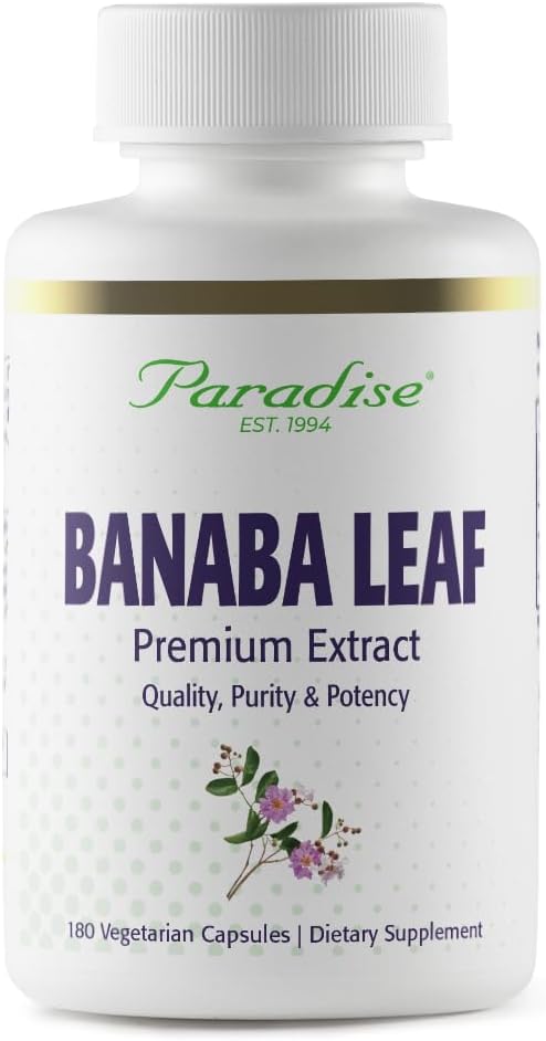 Banaba Leaf 12:1 Concentrated Potency 180 Vegetarian Capsules 135008