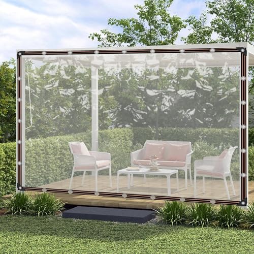 Cerramiento de vinilo transparente para pérgolas de 2,5x2,5 m 7
