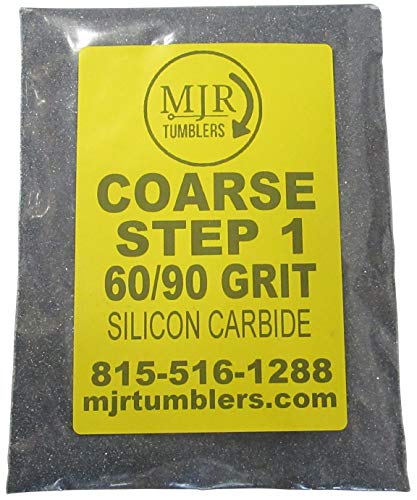Mjr Tumblers Rock Tumbler Media Refill Kit With Plastic Pellets For 50Lb Rotary Or Vibratory Tumblers 4 Stages With Silicon Carbide And Aluminum Oxide Abrasive Grit For Polishing All Stones And Gems #TOP1