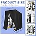 JXXPGG Gym Rack Cover, 600D Oxford Covers for Pull Up Bar Station/Weight Lifting Rack/Squat Rack/Outdoor Home Gym Workout Equipment,Waterproof UV & Dustproof,Black,68.8 * 41 * 72.8inch