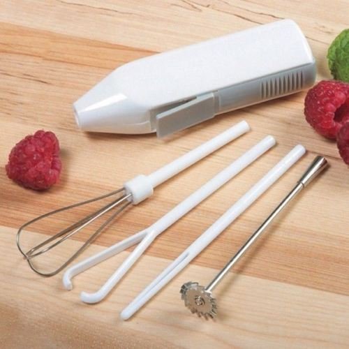Multi-Function Tool Mini Mixer Deluxe Cordless 5 Pc/Set Whip Stir Blend Beat Mixers Handheld Drink Frother Cappuccino Latte