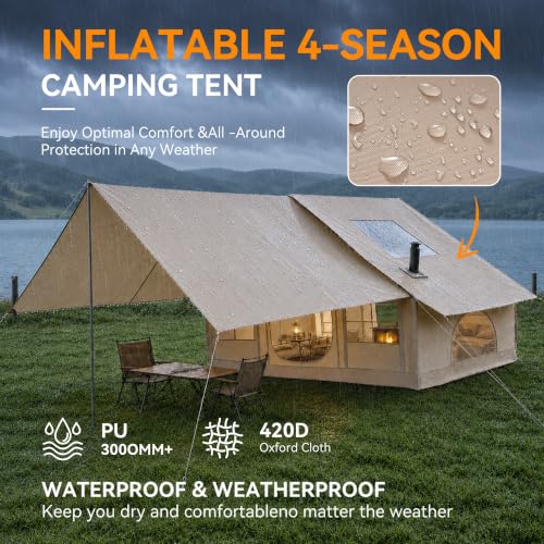 Wixeeua Inflatable Tent with Skylight miniatura 5