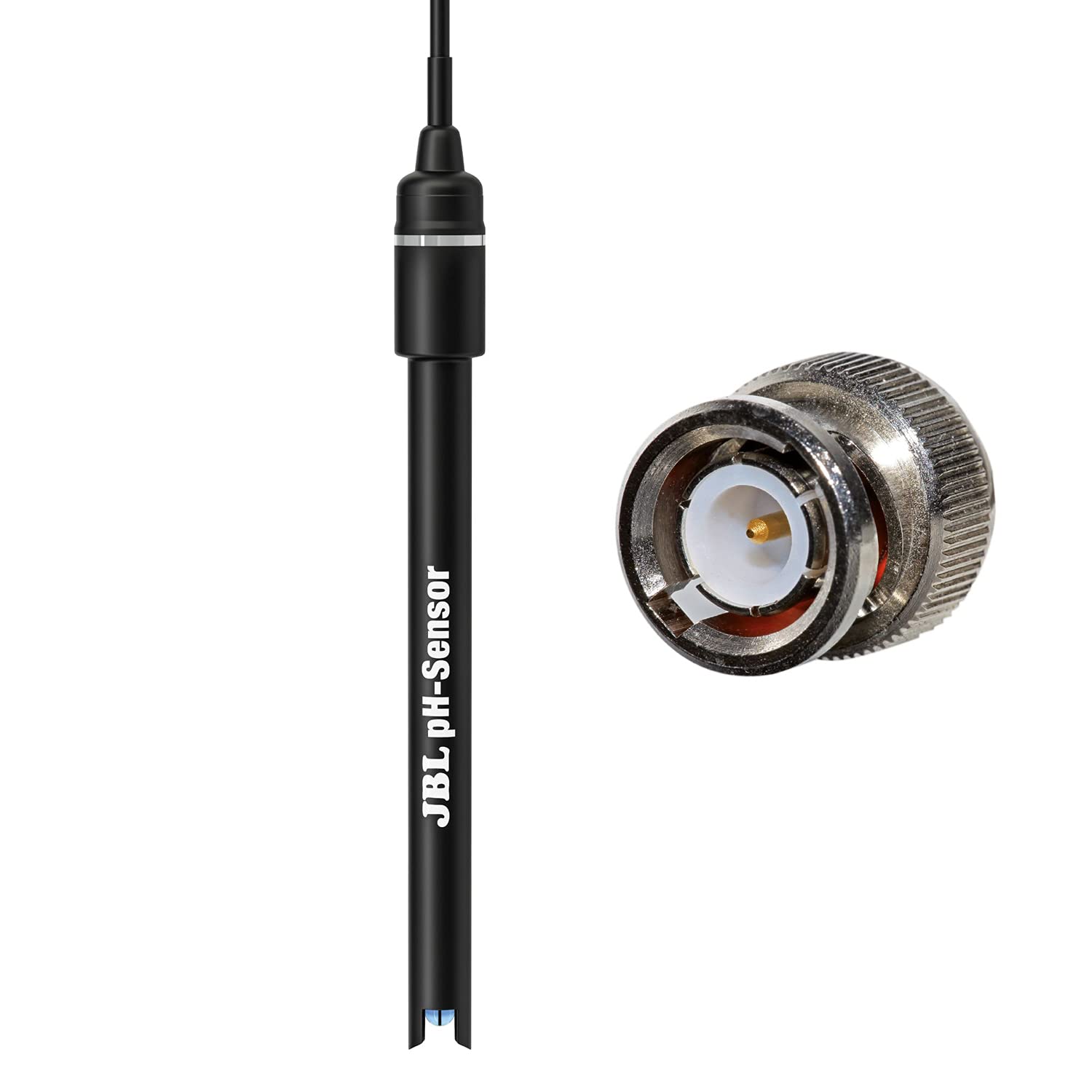 JBL PROFLORA CO2 pH SENSOR SET, Système d'Electrodes de pH avec Connexion BNC, inclus le Liquide d'étalonnage et d'autres Accessoires.