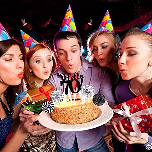 Conruich Topper di Compleanno 70 anni Uomini, Cake...